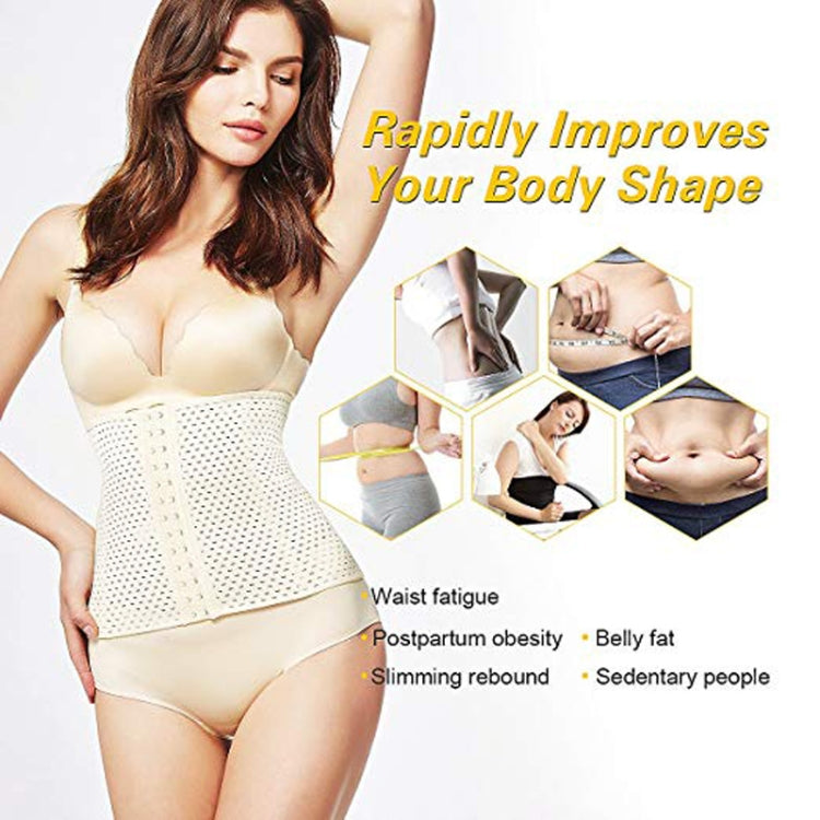 3 PCS 13-Buckle Belly Belt Hollowing Out Strong Waist Shaping Shaping Stomach Girdle Ladies Postpartum Corset Belt, M, XL, XXXXL
