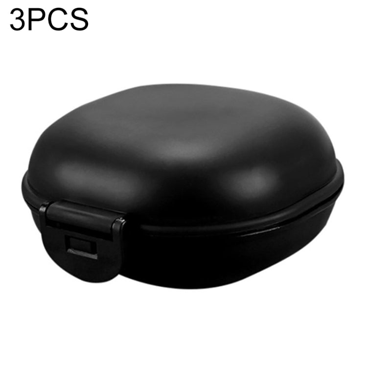 3 PCS Bathroom Dish Plate Case Home Shower Travel Hiking Holder Container Soap Box