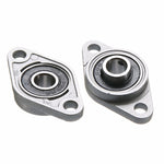 2pcs Diamond Bearing Housing Zinc Alloy Miniature Housing Bearing 3D Printer Accessories Universal, KFL08 (inner diameter 8), KFL000 (inner diameter 10), KFL001 (inner diameter 12)