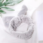 Women New Letter "OMG" Coral Fleece Soft Bow Headbands Cute Hair Holder Headwear Hair Accessories