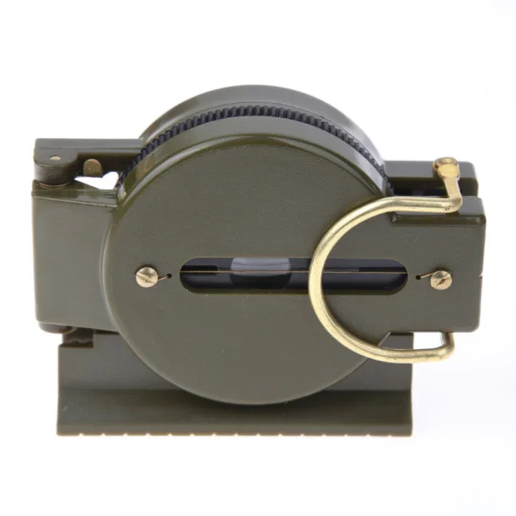 Portable Folding Army Green Lens Compass Multifunction Mini Camping Climbing Outdoor Tool, Army Green