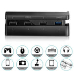 2 PCS PS4 Slim Extend USB Adapter Accessories for Play Station 4 Slim Console USB HUB 3.0 High Speed, for PS4 Slim