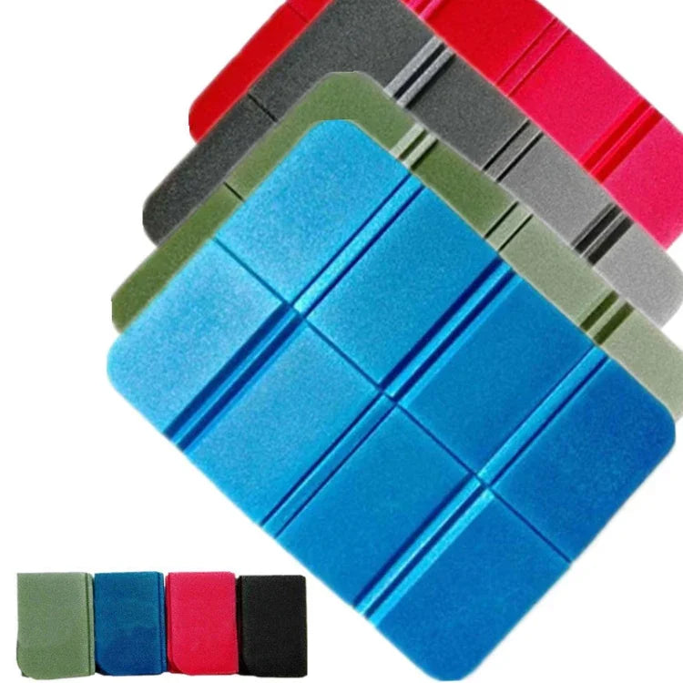 XPE Folder Camping Mat Folding Portable Small Cushion Moisture-Proof Waterproof Prevent Dirty Picnic Mat  Beach Pad, 38.5x27.5cm Blue, 38.5x27.5cm Fruit Green, 38.5x27.5cm Orange