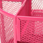 Desk Organizer 9 Grids Metal Mesh Office Pen Pencil Holder