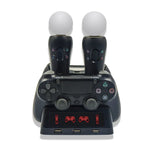 iPlay Gamepad Charger Multifunctional Charging Base For PS4 / PS4 Move / PS VR, For PS4 VR/PS VR/PS Move