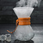 Hand Coffee Pot High Temperature Resistant 400ml Glass Coffee Pot, Pot Without Strainer, Pot With Strainer