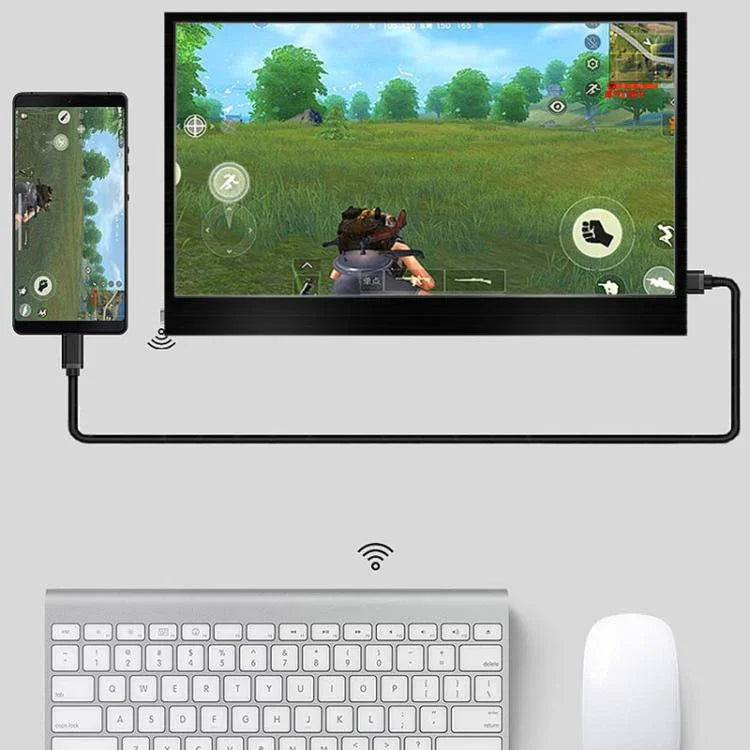 ZGYNK TPZ1303 Type-c Portable Computer Extender Display, US Plug, 11.6 inch 1920x1080, 13.3 inch 1920x1080, 13.3 inch 2560x1400, 14.1 inch 2560x1400, 15.6 inch 1920x1080, 15.6 inch 3840x2160
