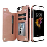 For iPhone XR Retro PU Leather Case Multi Card Holders Phone Case, For iPhone XR