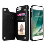 Retro PU Leather Case Multi Card Holders Phone Cases for iPhone 6 Plus & 6s Plus, iPhone 6 Plus, v