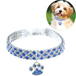 Pet Collar Diamond Elastic Cat And Dog Necklace Jewelry, S, M, L
