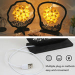 Paper Art Light And Shadow Paper Carving Lamp DIY Handmade Creative Small Table Lamp, Round-shaped, Fan-shaped, Arc-shaped
