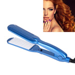 220V Professional Ceramic Corrugated Curling Iron, Blue, Pink, Red, Rose red, White