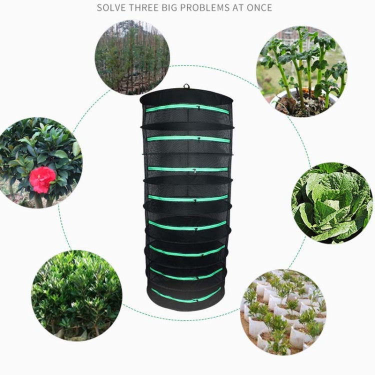 Hanging Herbal Drying Net Foldable Drying Rack Closed Zipper Plant Drying Net, 60cm Diameter 2 Layers, 60cm Diameter 4 Layers, 60cm Diameter 6 Layers, 60cm Diameter 8 Layers