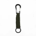 Outdoor Multifunctional Nylon Umbrella Rope Carabiner Key Chain, Nylon Umbrella Rope(Army green), Nylon Umbrella Rope(Black), Nylon Umbrella Rope(Brown), Nylon Umbrella Rope(Deep Blue)