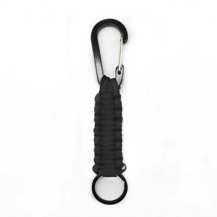 Outdoor Multifunctional Nylon Umbrella Rope Carabiner Key Chain, Nylon Umbrella Rope(Army green), Nylon Umbrella Rope(Black), Nylon Umbrella Rope(Brown), Nylon Umbrella Rope(Deep Blue)