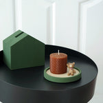 Desktop Shallow Storage Tray Sundries Tray Jewelry Display Tray, , Oval (Warm Brown), , Triangle (Warm Brown), , Round (Warm Brown), , Oval (Dark Green), , Triangle (Dark Green), , Round (Dark Green), , Oval (Green Lotus), , Triangle (Green Lotus)