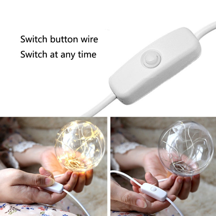 Star Moon Night Light USB Wood Base LED Atmosphere Light, Round Base