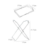 Stainless Steel Kitchen Foldable Storage Rack Plastic Bag Towel Trash Can Holder, Trash Can Holder