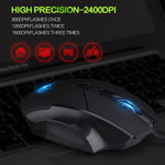 Inphic PW1 Game Mute Macro Definition Illuminated Wired Mouse, Cable Length: 1.5m, Mute Black Business Version, Mute Black Game Version, Mute Titanium Gray Game Version