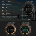 SKMEI 1219 Men Multi-Function Electronic Watch Outdoor Sports Watch, Green, Blue, Black, Rose Gold, Silver