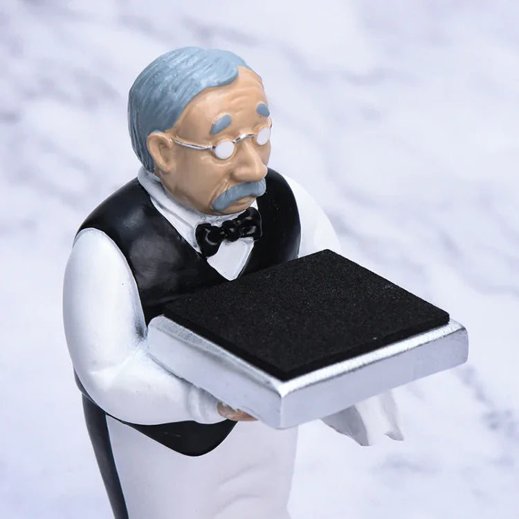 Watch Shelf Support Decorative Ornaments Watch Storage Box Display Stand, Large Old Butler + Black Cover, Small Astronaut + Black Cover, Large Astronaut  + Black Cover, Small Old Butler + White Cover, Large Old Butler + White Cover
