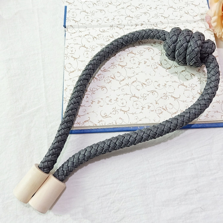 A016 Curtain Straps Free Perforation Free Installation Tassel Hanging Ball Magnet Curtain Buckle, Beige, Coffee, Light Grey, Dark Grey, Orange