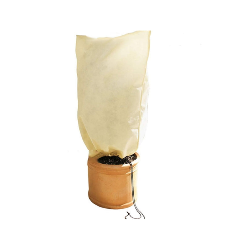 2 PCS Winter Plant Freeze Protection Cover Non-Woven Anti-Bacterial Tree Cover, 100x80cm Shrink Buckle, 180x120cm Zipper