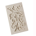 2 PCS Border Silicone Mold Fondant Mold Cake Decorating Tools Chocolate Mold, Border Silicone Mold