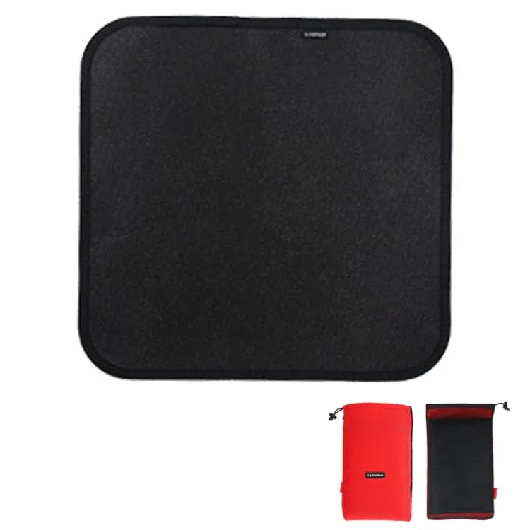 CLS Outdoor Camping Silicone Fireproof Cloth Picnic Barbecue Heat Insulation Pad, S: 350x340mm, M: 450x370mm, L: 600x520mm, XL: 800x750mm