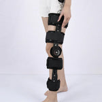 Adjustable Length Of Knee Joint Fixation Brace Knee Injury Fracture Protector Bracket(Black), Free Size