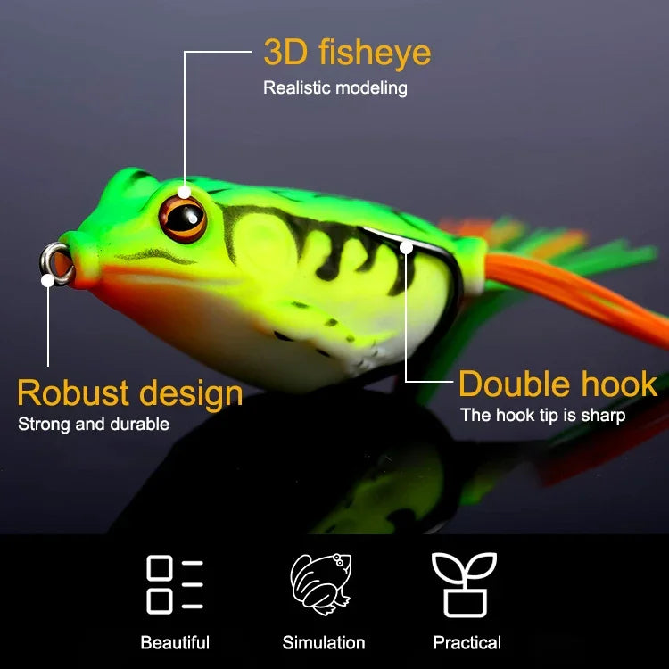 Bionic Thunder Frog Lure Bait Simulation Fishing Bait, 5.0cm/9g