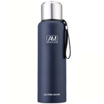 304 Stainless Steel Insulated Mug Large Capacity Sports Water Cup Outdoor Travel Pot, 500ml, 750ml, 1000ml, 1500ml