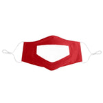 Anti-Fog Lip Language Face Shield For The Deaf And Mute Solid Color Printing Face Shield, Red, Black, Gray, Lake Blue, Printing A, Printing B, Printing C, Printing D, Additive A, Additive B, Additive C
