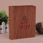 6-Inch 32 Sheets Wooden DIY Photo Album Creative Gift, 1314, Grow Up, Happiness, Baby Love, Love For You, The Story Of Time, Forever, Photo Album, I love You, I Am On My Way, Fawn, Pickup Light Stream Shadow