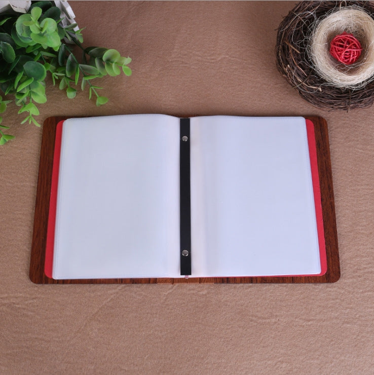 6-Inch 32 Sheets Wooden DIY Photo Album Creative Gift, 1314, Grow Up, Happiness, Baby Love, Love For You, The Story Of Time, Forever, Photo Album, I love You, I Am On My Way, Fawn, Pickup Light Stream Shadow