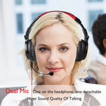 OneOdio Headset Game Anchor Wire Headset, With Bluetooth (Black & Red)