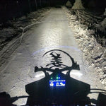 40W White Light Motorcycle LED Spotlight Headlight Car Front Bumper Light Off-Road Vehicle Modified Roof Light, White Light