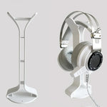 2 PCS Universal Headphone Holder Display Shelf  Internet Cafe Computer Headphone Hanger, White, Black