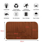 Non Slip Water Absorption Rug Bathroom Mat Shaggy Memory Foam Kitchen Door Floor Mat, 40X60CM