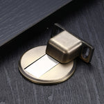 Zinc Alloy Non-Perforated Suction Silent Strong Magnetic Door Stopper, Red Ancient, Brushed Steel, Black, White, Yellow, Bright Gold, Bronze