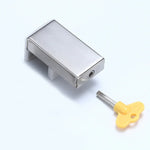 2 PCS Aluminum Screen Window Door Lock Child Protection Safety Lock Anti-theft Stopper, Hex Key, One-word Key