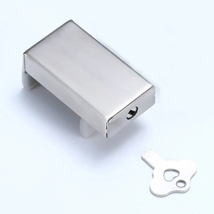 2 PCS Aluminum Screen Window Door Lock Child Protection Safety Lock Anti-theft Stopper, Hex Key, One-word Key