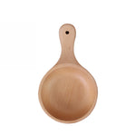Instant Noodle Bowl Wooden Kimchi Bowl Fruit Salad Wooden Bowl With Handle, Small