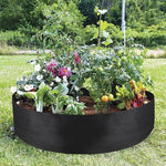 Felt Planting Barrel Indoor Outer Round Plant Bag Non-Woven Seedling Bag, 130x30cm 400L
