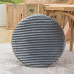 Flannel Round Cushion Dust Cover, Size: 40x40cm, Water Green, Leather Pink, Coffee Color, Cash, Deep Gray, Light Gray
