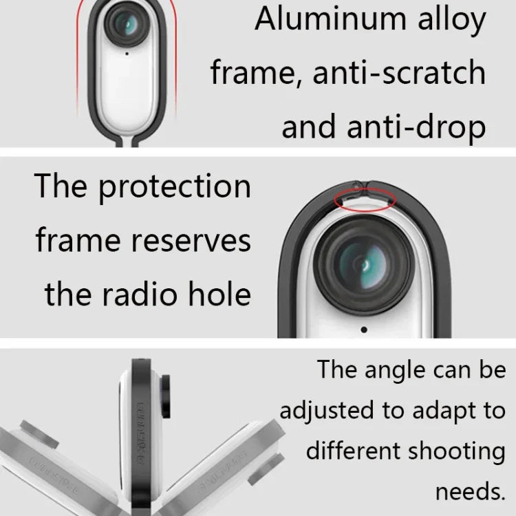 Sunnylife IST-Q9439 for Insta360 GO Mount Bracket Stabilizer, Camera Frame Adapter, Backpack Clip, Tripod