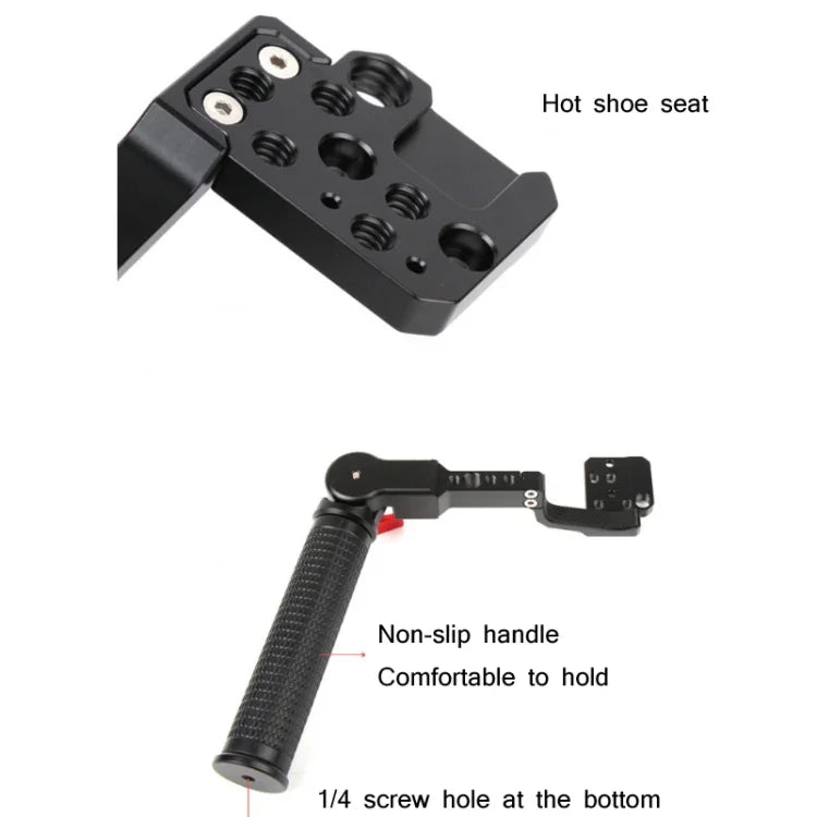 Sunnylife RO-Q9233 Carry Type Adjustable Angle SLR Stabilizer Handle For DJI RONIN RS-C2 / RONIN S / SC