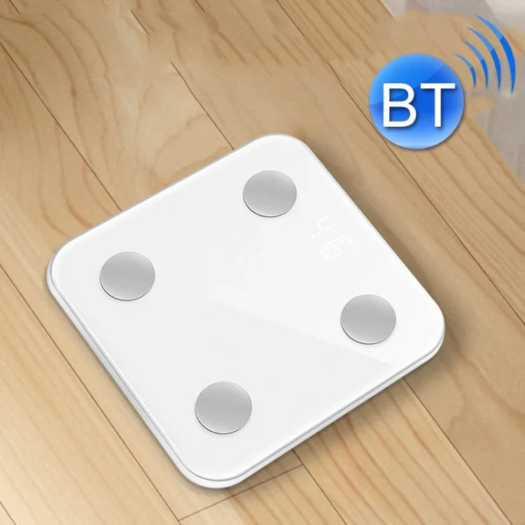 8066 Smart Body Fat Electronic Scale Home Bluetooth Weight Scale, Battery Style(White), Charging Style(White)