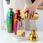 Stainless Steel Shaker Cocktail Shaker Set Hand Shaker Cup Fancy Shaker, True Color Set, Gold Set, Rose Gold Set, Magic Colorful Set, Magic Red Set, True Color Shaker, Golden Shaker, Rose Gold Shaker, Magic Colorful Shaker, Magic Red Shaker