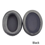 2 PCS Headset Sponge Cover Ear Pad Leather Case For Kingston Cloud Silver II, Colour: Black, Black, Black Splicing, White Splicing, Grid, Lambskin Black, Lambskin White